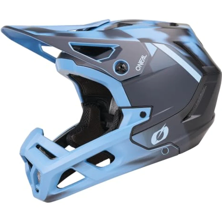 O'Neal SL1 GLACIOR, Enduro Full-Face Helm mit optimalem Schutz, blau, Größe M (57/58 cm) – Bild 2