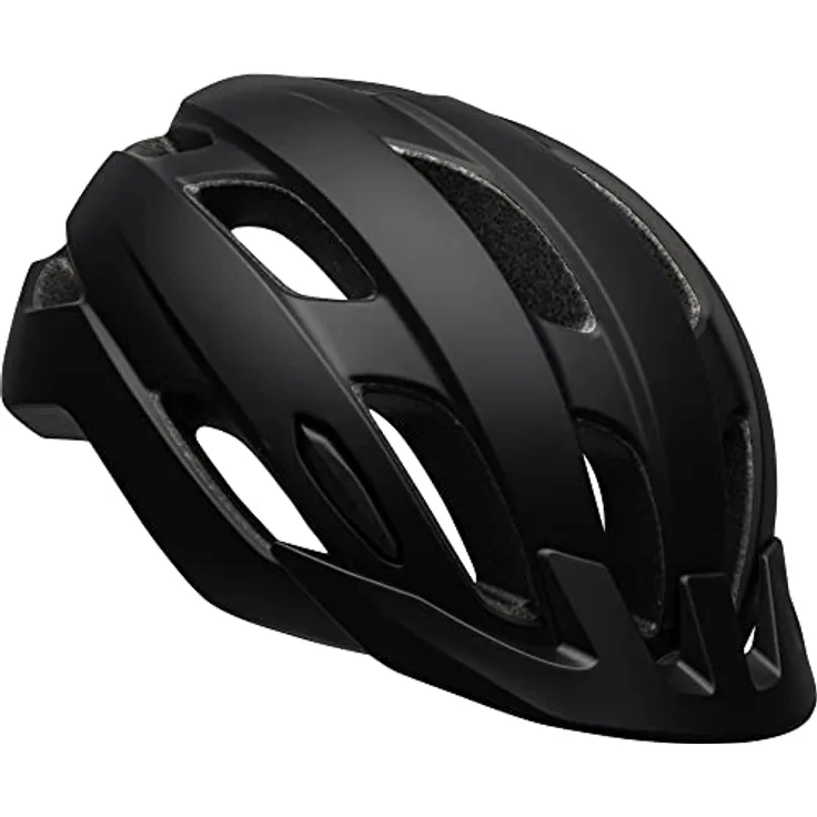 Bell Trace LED, Fahrradhelm in matt Schwarz mit Ergo Fit, LED-Rücklicht und 16 Belüftungsöffnungen
