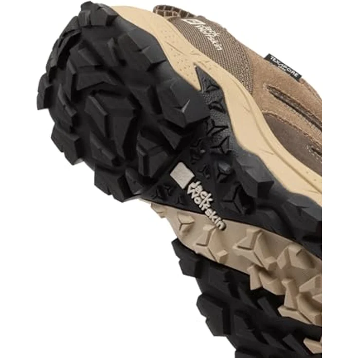 Jack Wolfskin VOJO TOUR TEXAPORE LOW W, Wanderschuh mit wasserdichtem TEXAPORE Wetterschutz, Leder-Textil-Obermaterial und griffiger Gummi-Außensohle – Bild 6