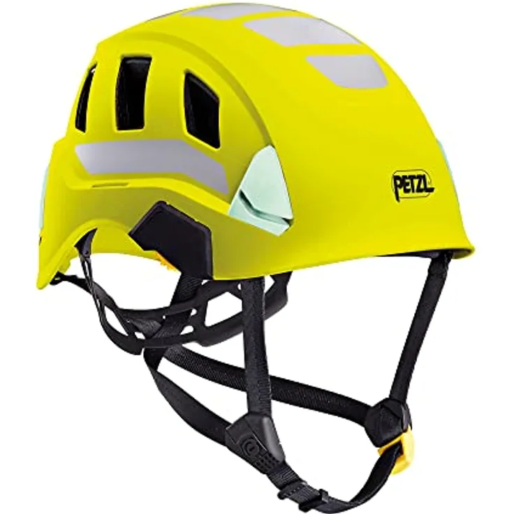 PETZL Strato Vent HI-VIZ Helm, Kletterhelm in Gelb, Einheitsgröße