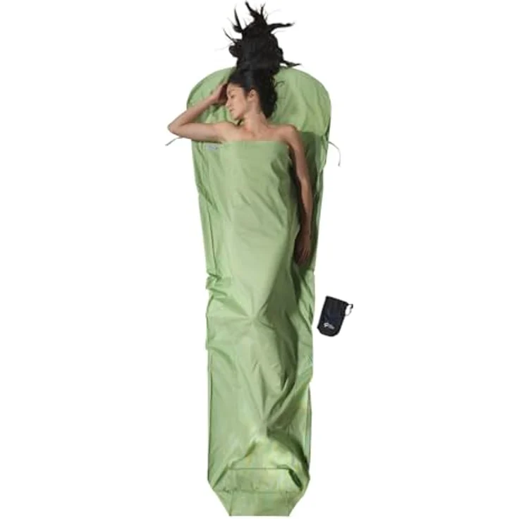 Cocoon MummyLiner Schlafsack, 241 cm, leicht und atmungsaktiv aus biologischer Baumwolle – Bild 2