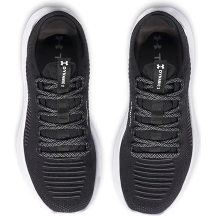 Under Armour UA Dynamic 2, Herren Laufschuhe mit reaktionsfreudiger Dämpfung und stabiler Basis, Schwarz, Größe 44 – Bild 3