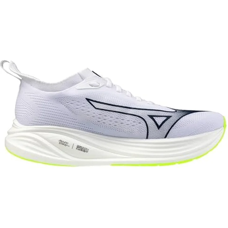 Mizuno Neo Zen 2 J1GC268601, Laufschuhe mit ENERZY NXT Dämpfung in White/Estate Blue/Lightning Yellow, Größe 42.5 – Bild 4