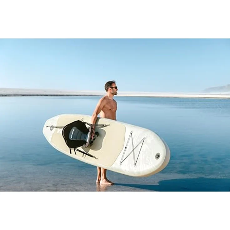 VirtuFit Supboard Cruiser 305, aufblasbares Stand-Up-Paddle-Board mit Kajak-Sitz, schwarz, 180 kg Tragfähigkeit, inklusive Paddel und Tragetasche – Bild 3