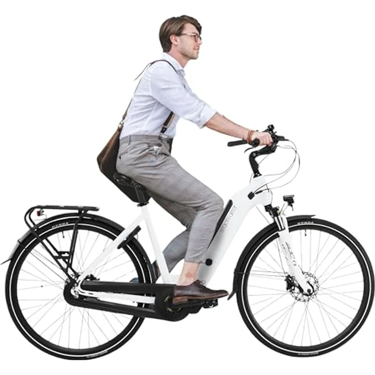 AsVIVA E-Bike B14 Stadtfalter, 28 Zoll Citybike für Damen & Herren, Pedelec 25 km/h, 250W Motor, 36V 17.5 Ah, bis zu 150 km Reichweite, Tiefeinsteiger, hydraulische Scheibenbremsen – Bild 1