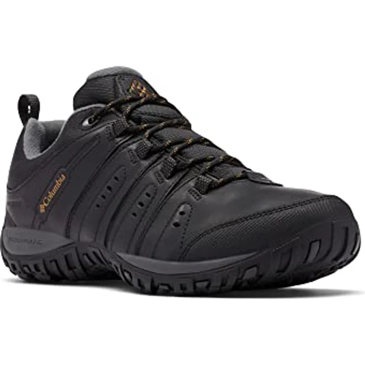 Columbia Woodburn II 1553001012, Wasserdichte Trekkingschuhe für Herren, Schwarz, leichtes Leder-Mesh-Obermaterial, gepolsterte Zwischensohle, abriebsfeste Außensohle – Bild 1