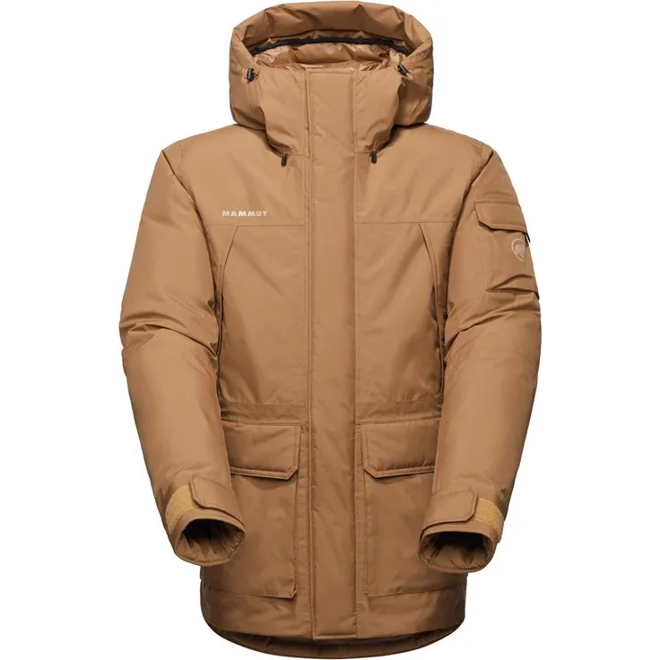 Mammut Obelisk Gore-Tex HS Thermo Coat Men, Isolierte Hardshell Jacke mit Daunenisolation, Farbe: claystone, Größe: M
