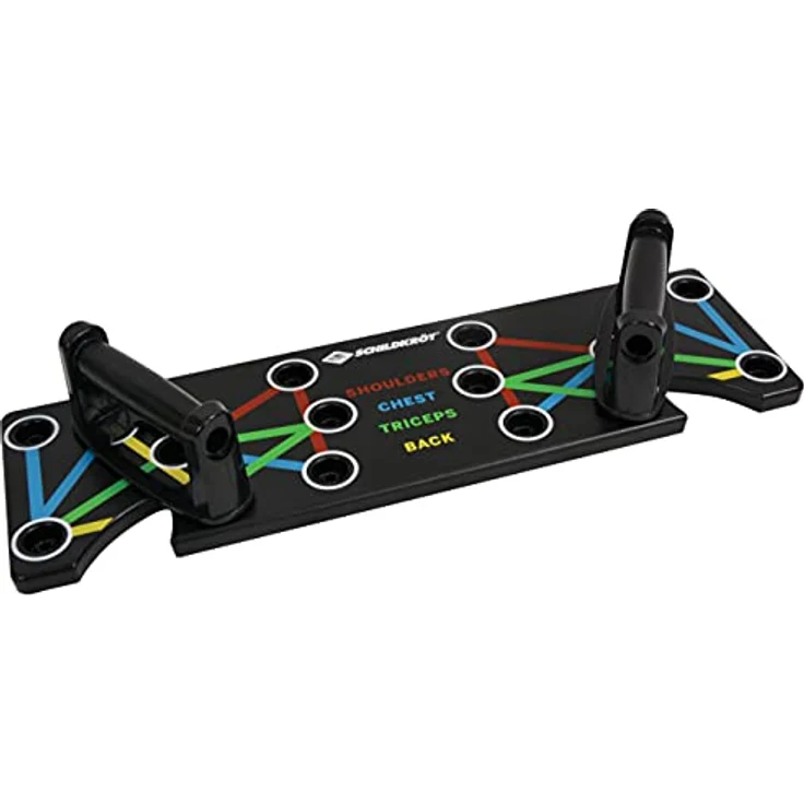 Schildkröt Push-Up Multitrainer, Push Up Board für das Muskelaufbautraining, Trainingsgerät für Zuhause, Farbcodierung, rutschfeste Griffe, Anti-Rutsch-Pads, 960144 – Bild 1
