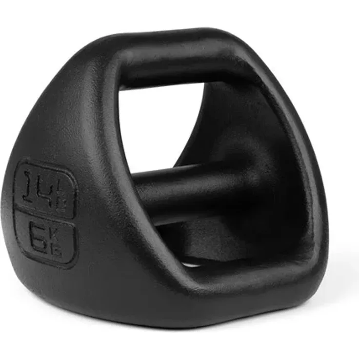 TRX YBell Pro 6 kg, Vielseitiges Trainingsgerät aus langlebigem Gusseisen, Schwarz