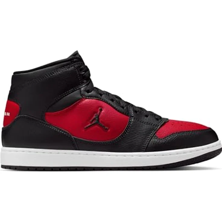 Nike Jordan Access Court Mid Stiefel, schwarzes Obermaterial aus Leder und Kunstleder, Größe 47.5 – Bild 4