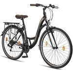 Licorne Bike Stella Premium City Bike 28 Zoll Schwarz - 21 Gang-Schaltung - Hollandfahrrad für Damen und Herren - Preisvergleich