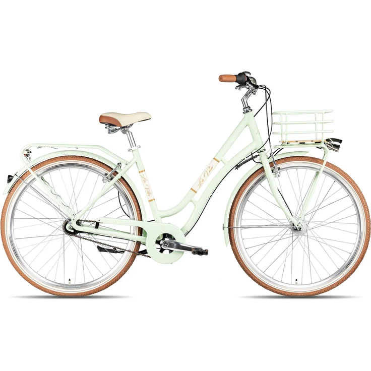 MAXIM La Vita Nexus 28 Zoll Citybike, Türkis, Aluminiumrahmen, Nabenschaltung mit Rücktritt, Straßenausstattung