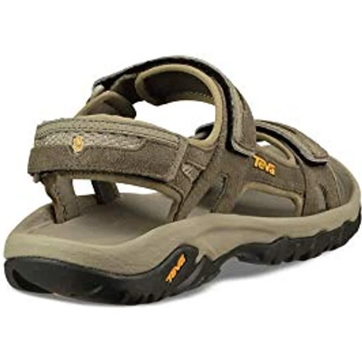Teva Hudson, Braune Riemchensandale mit erhöhter Sohle für Männer, Größe 44.5, Naturleder und Textil, EVA-Technologie – Bild 5