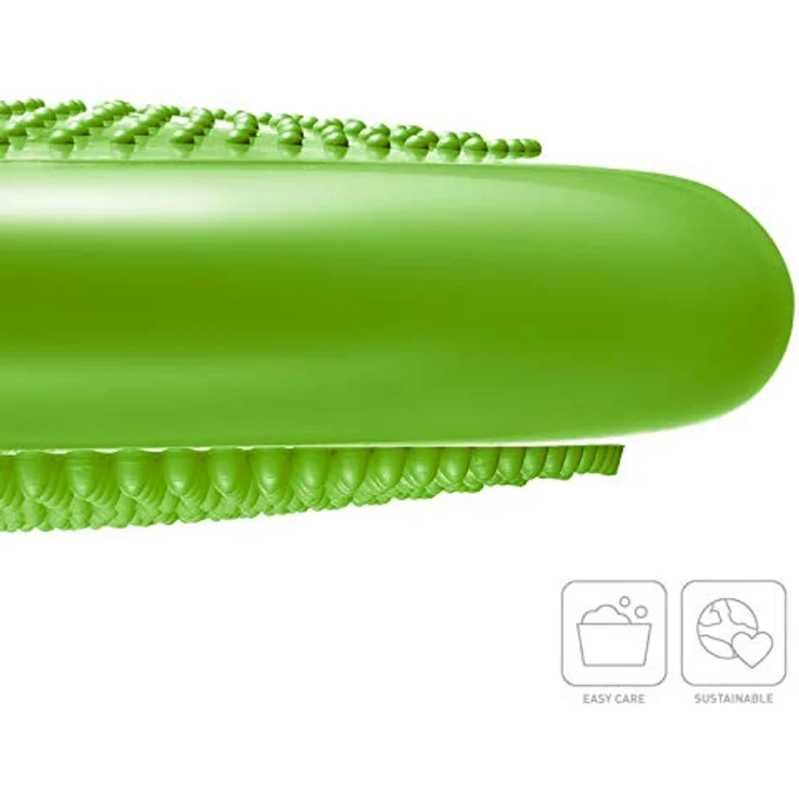BODYMATE Ballsitzkissen inkl. Pumpe GRÜN 34cm Durchmesser - Balance-Kissen, Luftkissen, Balance Pad, Noppenkissen - Core-, Fitness-, Reha-, Koordinations- und Rückentraining – Bild 3