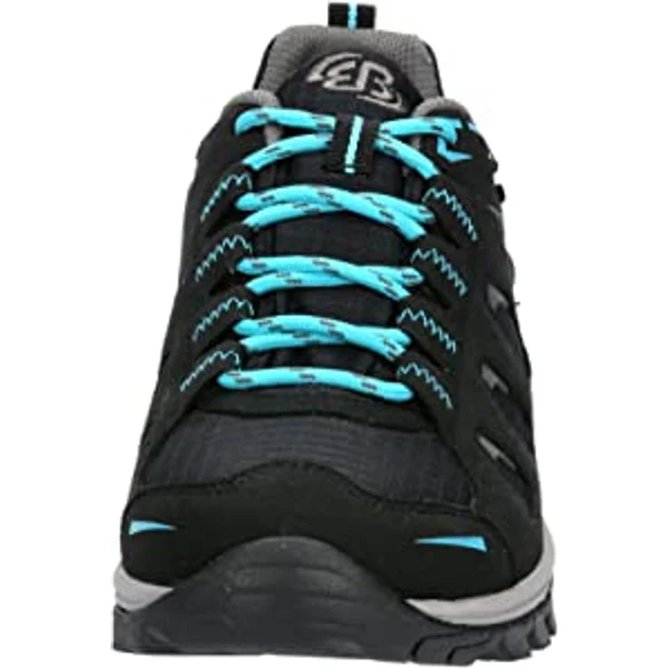 Brütting Outdoorschuh Mount Frakes Low 37, Damen-Wanderschuh mit rutschfester Vibram-Laufsohle und individueller Schnürung, Schwarz – Bild 3