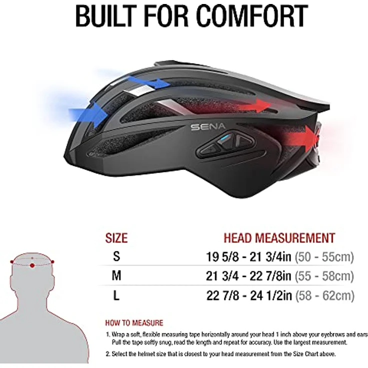 Sena R2 matt grau Größe M Rennrad Smart Helm – Bild 8