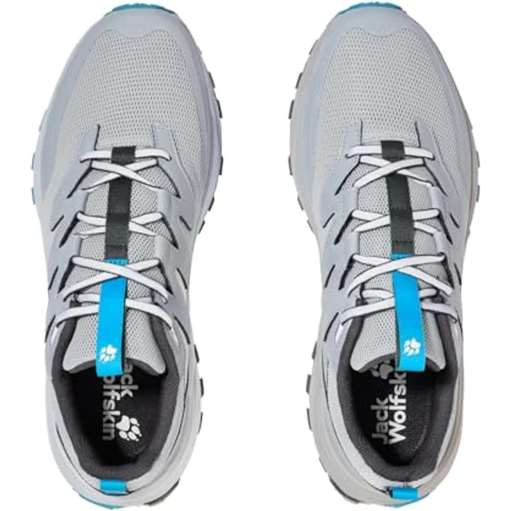 JACK WOLFSKIN PS Trail Low M, Herren Wanderschuh mit TEXARIDE Technologie und stabiler Mesh-Oberfläche, schwarz – Bild 3
