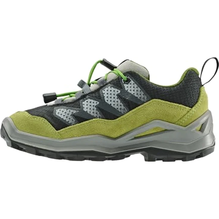 LOWA MADDOX PRO GTX LO JR Halbschuh, wasserdicht und atmungsaktiv, schwarz/limone, Größe 27 – Bild 1