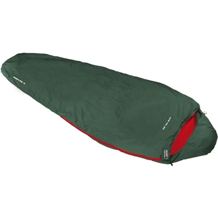 High Peak Ultra Pak 500 ECO, Schlafsack in Grün mit umweltfreundlichem Design