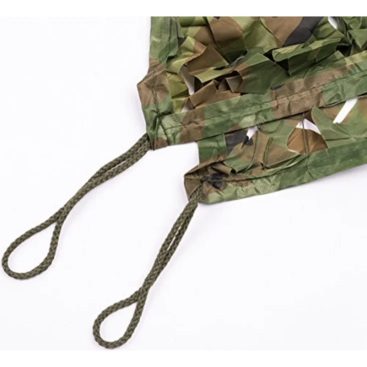 NINAT Tarnnetz Camouflage Netz 2Mx8M, Oliv-grün, hochwertiges 150D-Polyester-Gewebe für effektive Tarnung im Outdoor-Bereich – Bild 4