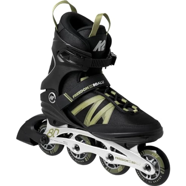 K2 Inline Skates, Größe 43, ideal für Freizeit und Sport, schwarz – Bild 1