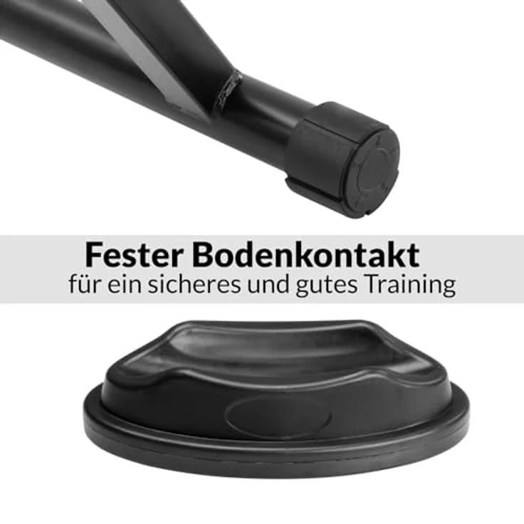 Sportana Rollentrainer Galibier, 6 Gänge Magnet-Fahrradtrainer, klappbar, Stahl, bis 150kg, schwarz – Bild 6