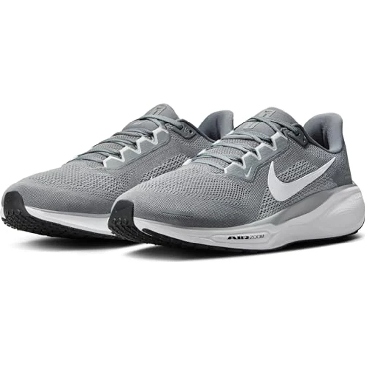 Nike Pegasus 41, Herren Laufschuhe mit reaktionsfreudiger Dämpfung und atmungsaktiven Materialien, Grau, Größe 44.5 – Bild 2