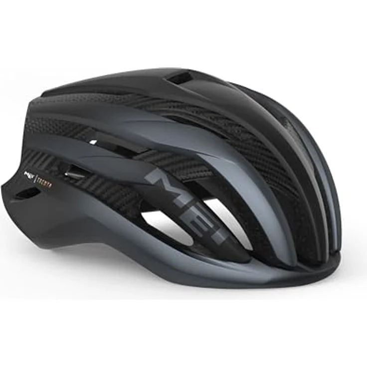 MET Trenta 3K Carbon MIPS Black/Matt S (52-56 cm) Fahrradhelm, fortschrittlicher Rennradhelm mit 3K-Carbon-Technologie – Bild 1