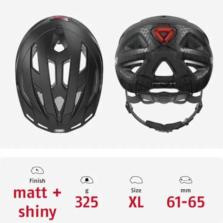 Abus Urban I 3. 0 Fahrradhelm - Streetart/Schwarz 61 - 65 cm – Bild 4