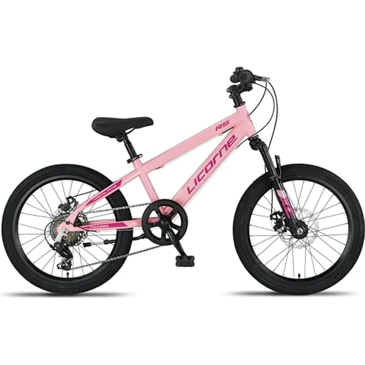 Licorne Bike Thunder Premium Mountainbike, 20 Zoll, rosa, Discbremse, robustes Design, inklusive Werkzeugset – Bild 2