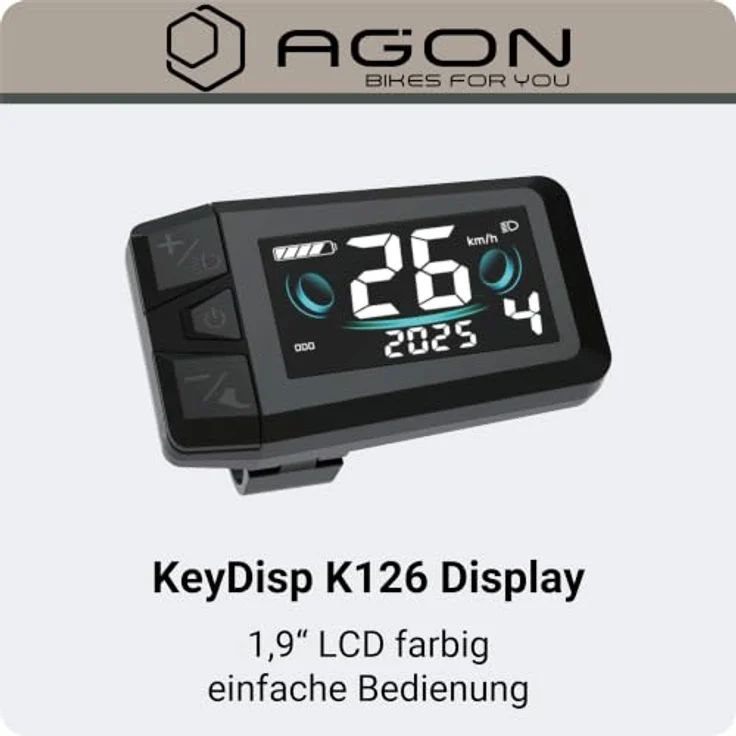 Agon Assist E-Bike City, Aluminium Tiefeinsteiger mit 250 W Motor, 28 Zoll, dusty blue – Bild 4