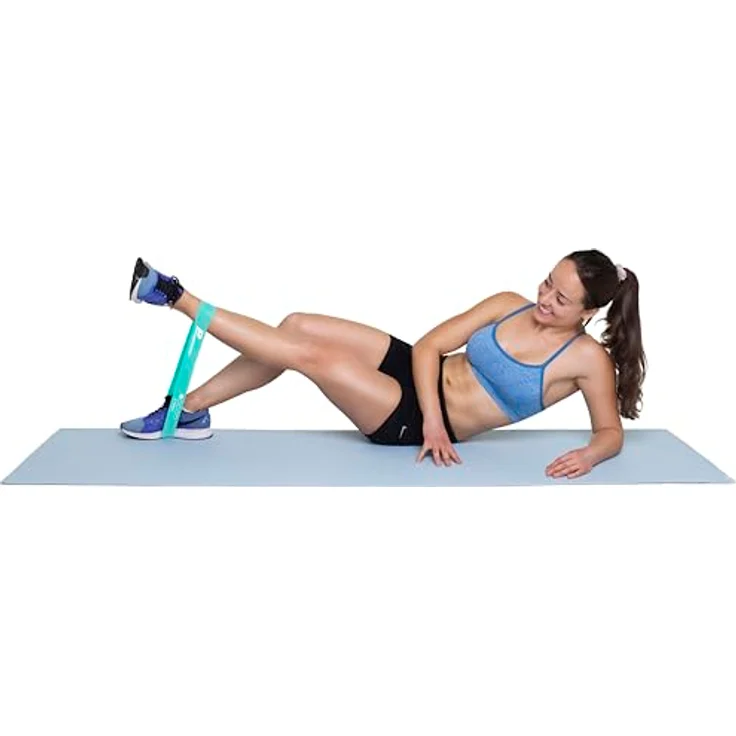 Panathletic Fitnessbänder 5er Set – 5 Widerstandsstufen, Übungsanleitung, E-Book auf Deutsch, Tragebeutel – Hochwertige Naturlatex Gymnastikbänder – Bild 5