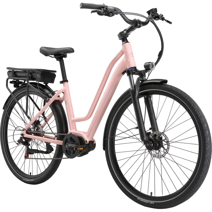Maxtron Urban 8 E-Bike 28 Zoll, 250W Ananda M60 Mittelmotor, 70Nm Drehmoment, 36V 12,8Ah Akku, Hydraulikbremsen, Shimano 7-Gang, IPX5-Schutz