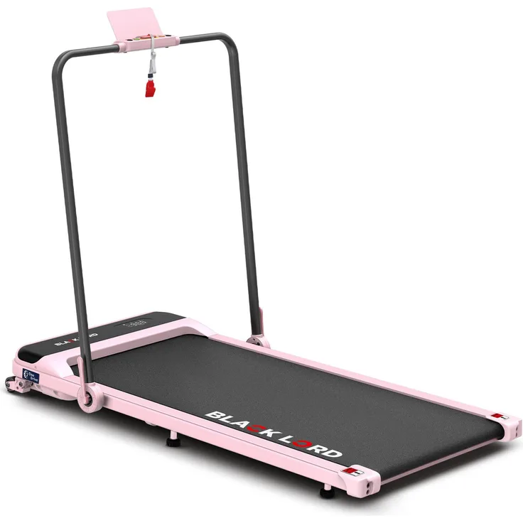 BLACK LORD SL9-H, Faltbares 2-in-1 Walking Pad Laufband mit Neigungsfunktion, 3,2 PS, Rosa