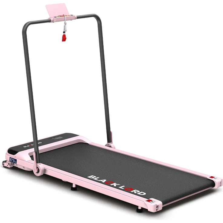 BLACK LORD SL9-H, Faltbares 2-in-1 Walking Pad Laufband mit Neigungsfunktion, 3,2 PS, Rosa