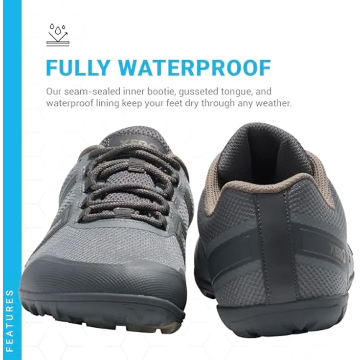 Xero Shoes Mesa Trail Waterproof Trailrunning-Schuhe, grau, EU 43 1/2, wasserdicht für Outdoor-Aktivitäten – Bild 6