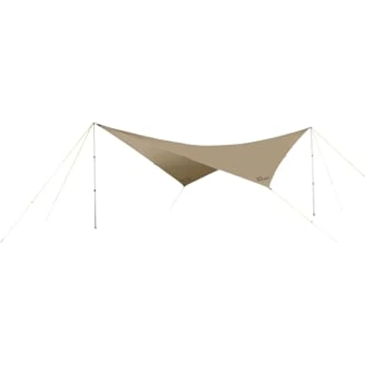 Jack Wolfskin Moonshadow Tarp, 4-Personen Zelt, 1.40 kg, 400 x 400 cm, wasserfest 4000 mm – Bild 3