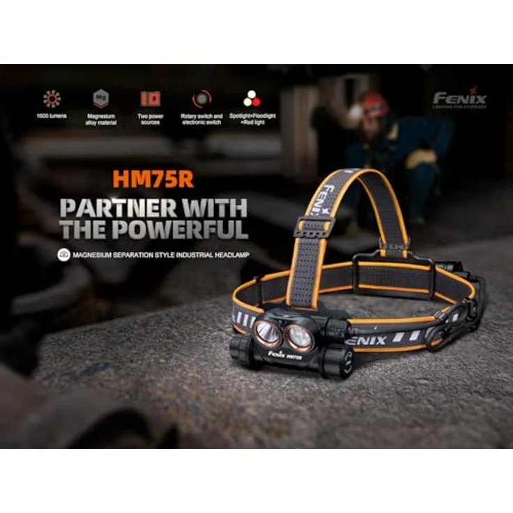 FENIX HM75R Stirnlampe, wiederaufladbar mit 1600 Lumen, 234 Stunden Laufzeit, IP68-zertifiziert, Leuchtweite bis zu 223 Metern – Bild 5