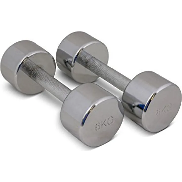 trenas Paar Chrom Kurzhanteln - je 6 kg