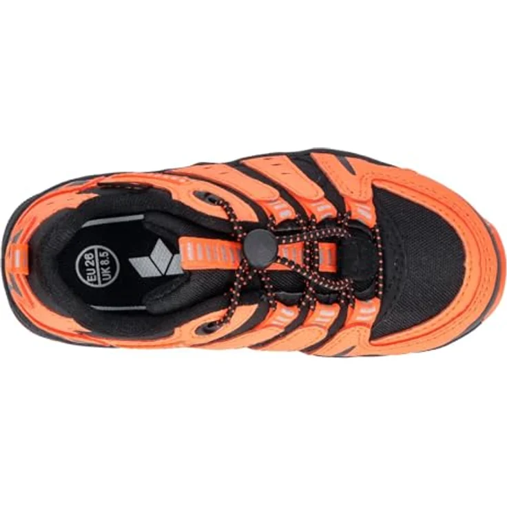 Lico Fremont Outdoorschuh, Wanderschuhe in schwarz/orange mit Schnellschnürsystem und profiliertem TPR-Laufsohle, Größe 25 – Bild 5