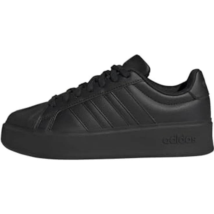 Adidas Streettalk Bold Sneakers Damen, Synthetikleder mit Gummi-Cupsohle und regulärer Passform, schwarz – Bild 1