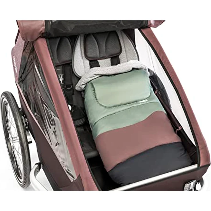 Croozer Unisex – Erwachsene Fußsack Schlafsack, Schwarz, Einheitsgröße für alle, winddicht und waschbar – Bild 2