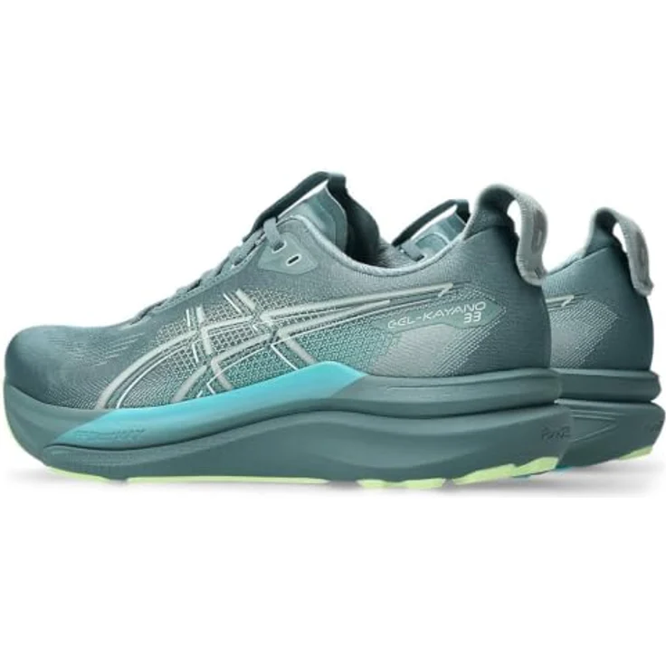 Asics Gel Kayano 33, Laufschuhe mit FLUIDSUPPORT Technologie und FF BLAST MAX Dämpfung, grau – Bild 3