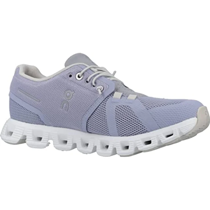ON CLOUD 5 Damenschuhe, Sportschuhe in hell-lila mit atmungsaktivem Mesh-Obermaterial, herausnehmbarem Fußbett und flexibler Laufsohle – Bild 5