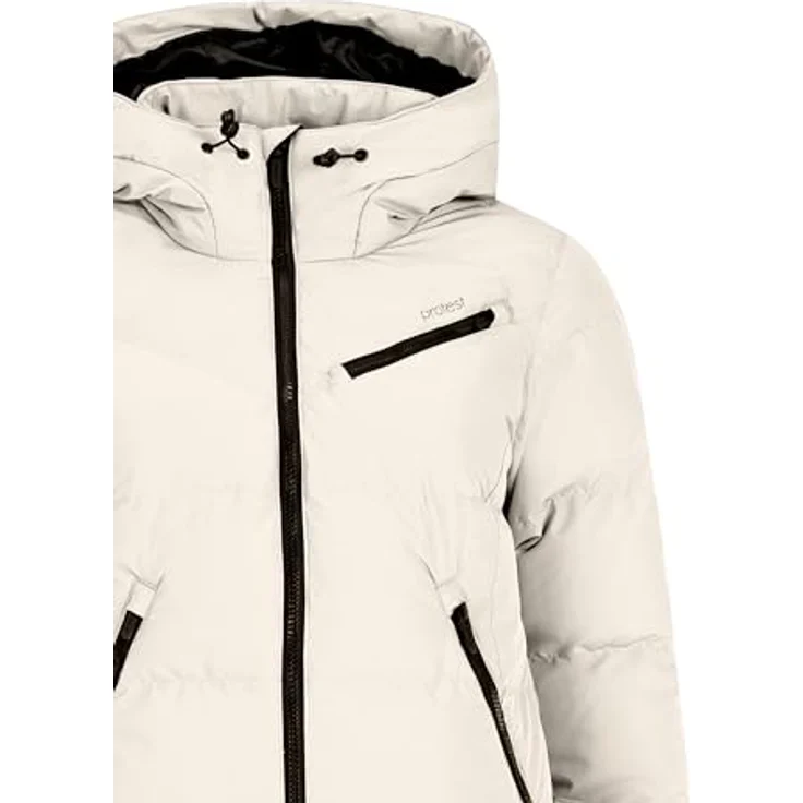 PROTEST PRTLUCID Ski- und Snowboardjacke, 10.000 mm Wassersäule, atmungsaktiv, PFC-frei, Kit Offwhite, Größe 42 – Bild 3