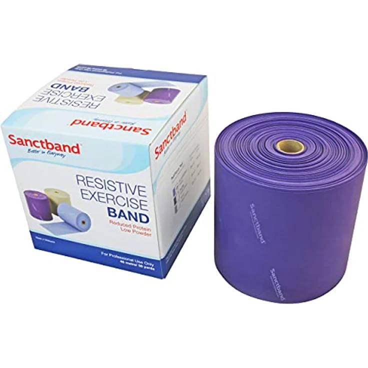 Sanctband Übungsband, 45 m x 15 cm, Extra stark, hypoallergen, violett – Bild 1
