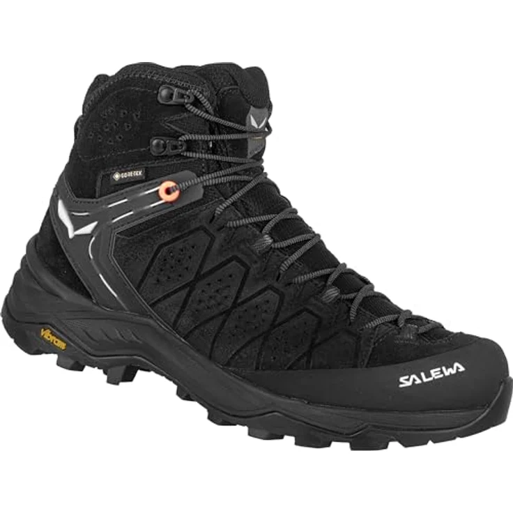 Salewa Damen Alp Trainer 2 Mid GTX, Wanderschuhe mit GORE-TEX und Vibram Außensohle, schwarz/41 – Bild 4