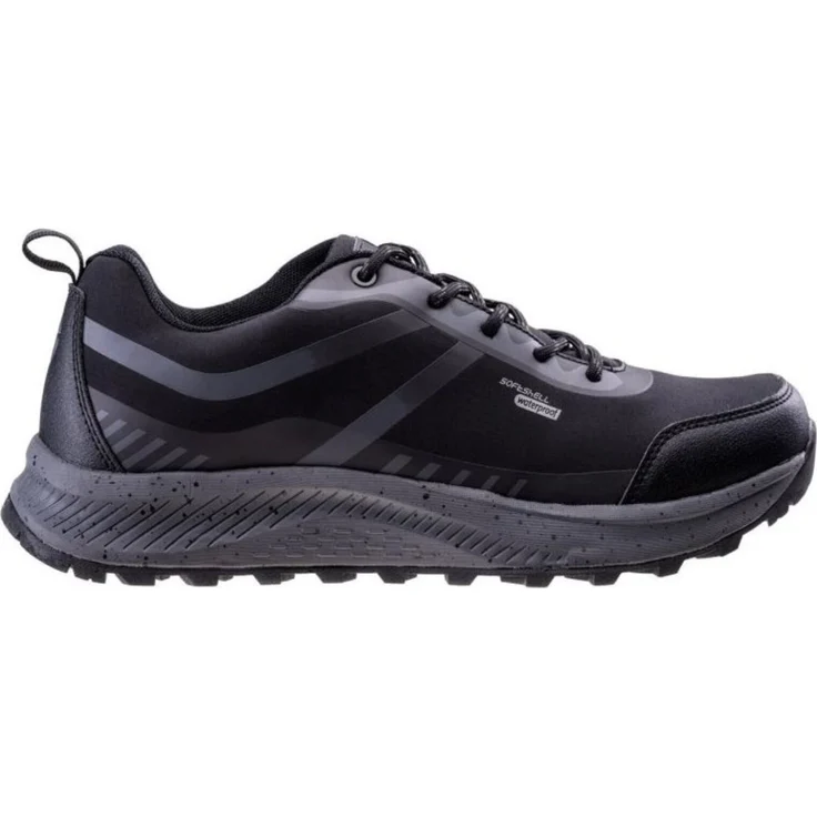 Hi-Tec Celany Herren Wanderschuhe, wasserfest mit griffiger Gummisohle, 43 EU, schwarz