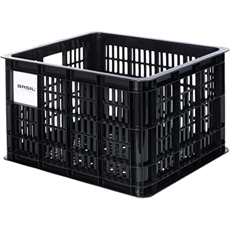 Basil Crate L Fahrradkorb, 40 l, schwarz, Kunststoff, 49,8x39x26,5 cm – Bild 1