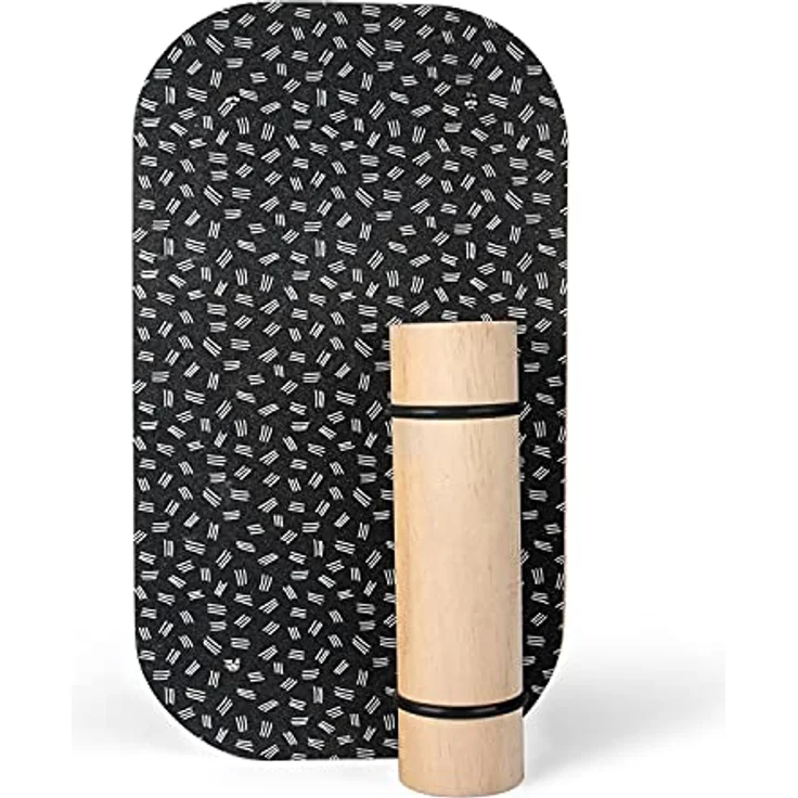 SportPlus Balance Board aus Holz mit Rolle, rutschfestes Griptape, ideal für Gleichgewichtstraining, Wackelbrett, Balancierbrett, Gleichgewichtstrainer, Nutzergewicht bis 100kg – Bild 5